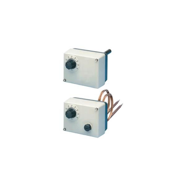 Surface-mounted double thermostat