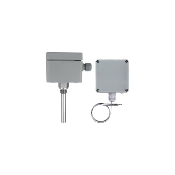 Surface-mounted single thermostat or surface-mounted double thermostat