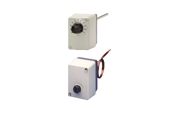 Surface-mounted single thermostats