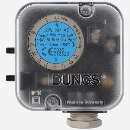 Pressure switch LGW 50 A2 2-5-50 mbar